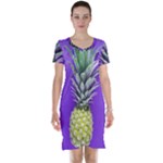 Pineapple Purple Short Sleeve Nightdress