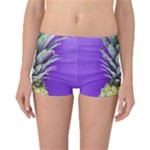 Pineapple Purple Reversible Boyleg Bikini Bottoms