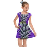Pineapple Purple Kids  Cap Sleeve Dress