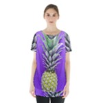 Pineapple Purple Skirt Hem Sports Top