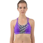 Pineapple Purple Back Web Sports Bra