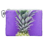 Pineapple Purple Canvas Cosmetic Bag (XL)