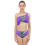 Pineapple Purple Spliced Up Two Piece Swimsuit