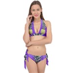 Pineapple Purple Tie It Up Bikini Set