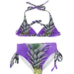Pineapple Purple Kids  Classic Bikini Set