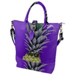 Pineapple Purple Buckle Top Tote Bag