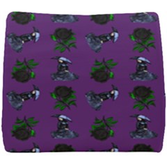 Gothic Girl Rose Purple Pattern Seat Cushion