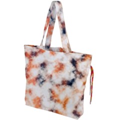 Multicolored Blur Abstract Texture Drawstring Tote Bag by dflcprintsclothing