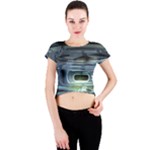 Spaceship Interior Stage Design Crew Neck Crop Top