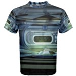 Spaceship Interior Stage Design Men s Cotton Tee