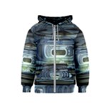 Spaceship Interior Stage Design Kids  Zipper Hoodie