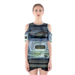 Spaceship Interior Stage Design Shoulder Cutout One Piece Dress