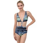 Spaceship Interior Stage Design Tied Up Two Piece Swimsuit