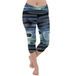 Spaceship Interior Stage Design Lightweight Velour Capri Yoga Leggings