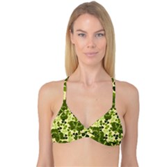 Drawn To Clovers Reversible Tri Bikini Top by WensdaiAmbrose