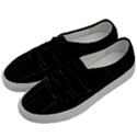 Dark Linear Abstract Print Men s Classic Low Top Sneakers View2