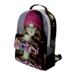 Cute In Pink Flap Pocket Backpack (large)