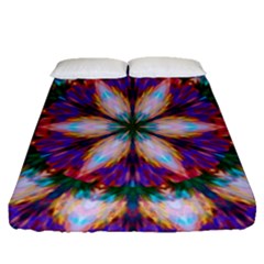 Seamless Abstract Colorful Tile Fitted Sheet (queen Size) by Pakrebo