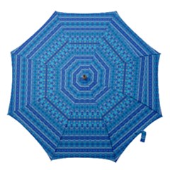 Stunning Luminous Blue Micropattern Magic Hook Handle Umbrellas (medium) by beautyskulls