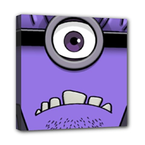 Evil Purple Mini Canvas 8  X 8  (stretched) by Sudhe