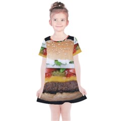 Abstract Barbeque Bbq Beauty Beef Kids  Simple Cotton Dress by Sudhe