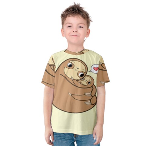 Sloth Kids  Cotton Tee by Sudhe