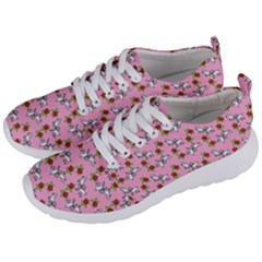 Lamb Pattern Pink Men s Lightweight Sports Shoes by snowwhitegirl