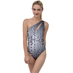 Science Formulas To One Side Swimsuit by Sudhe