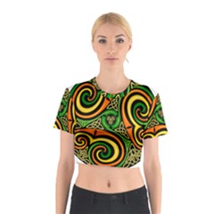 Celtic Celts Circle Color Colors Cotton Crop Top by Sudhe