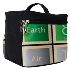 Set Of The Twelve Signs Of The Zodiac Astrology Birth Symbols Make Up Travel Bag (small) by Sudhe