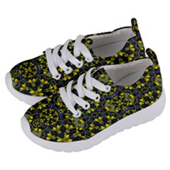 Fresh Clean Spring Flowers In Floral Wreaths Kids  Lightweight Sports Shoes by pepitasart