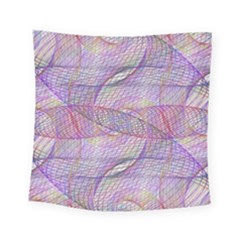 Purple Background Abstract Pattern Square Tapestry (small) by Sudhe