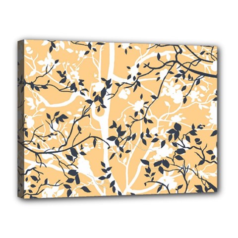 Floral Pattern Background Canvas 16  X 12  (stretched) by Sudhe
