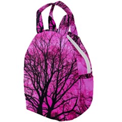 Pink Silhouette Tree Travel Backpacks by Sudhe