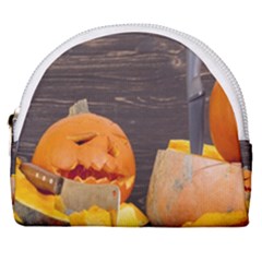 Old Crumpled Pumpkin Horseshoe Style Canvas Pouch by rsooll