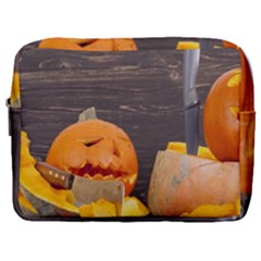 Old Crumpled Pumpkin Make Up Pouch (large)