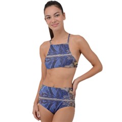 Mosaic Painting Glass Decoration High Waist Tankini Set by Sudhe