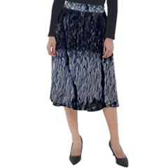 Asphalt Road  Classic Velour Midi Skirt  by rsooll