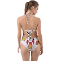 Rocket Cartoon Halter Cut-Out One Piece Swimsuit View2