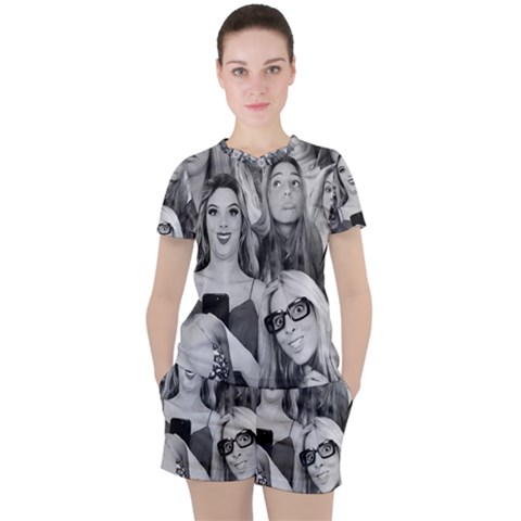 Lele Pons - Funny Faces Women s Tee And Shorts Set by Valentinaart