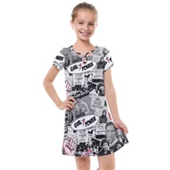 Feminism Collage  Kids  Cross Web Dress by Valentinaart