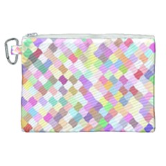 Mosaic Colorful Pattern Geometric Canvas Cosmetic Bag (xl) by Mariart