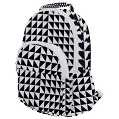 Optical Illusion Illusion Black Rounded Multi Pocket Backpack