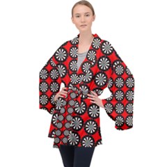 Darts Dart Board Board Target Game Velvet Kimono Robe by Pakrebo