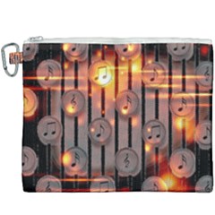 Music Notes Sound Musical Audio Canvas Cosmetic Bag (xxxl) by Mariart