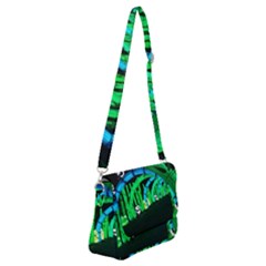 Dragon Lights Panda Shoulder Bag With Back Zipper by Riverwoman