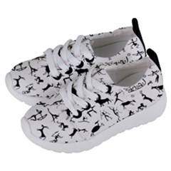 Petroglyph Runic Cavemen Nordic Black Paleo Drawings Pattern Kids  Lightweight Sports Shoes by snek