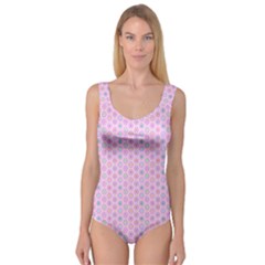 A Hexagonal Pattern Unidirectional Princess Tank Leotard  by Pakrebo