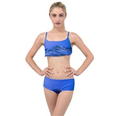 Wave Macro Water Surface Layered Top Bikini Set by Pakrebo