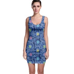 Floral Design Asia Seamless Pattern Bodycon Dress